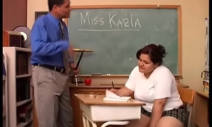 Big Bristols chubby student loves to give teacher a super sexy sloppy blowjob