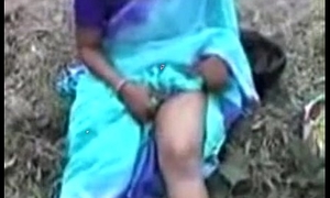 Bengali girl showing boods outside