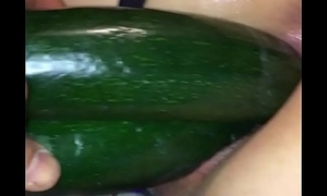 The best fisting ever  ape cucumber and big eggplant