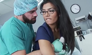 Doctors Adventure - (Shazia Sahari) - Doctor pounds Nurse while casing is out cold - Brazzers