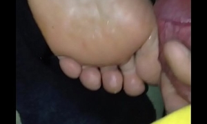 Cum on her sleeping foot ever after